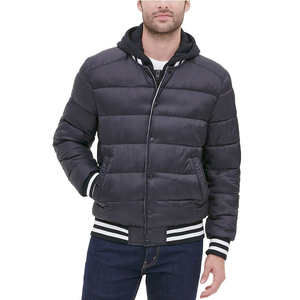 Veste matelassée légère pour homme de qualité supérieure, style streetwear, hiver, manches longues, avec logo personnalisé - Product Image 6
