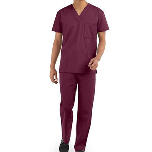 High Quality Hospital Uniforms Medical Scrubs Sets for Women and Men 100% Cotton Breathable Fabric <b>Nursing</b> Hospital Suits - Product Image 2