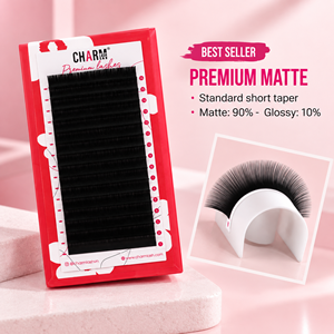 ขนตาปลอม Charmlash แบบขายส่ง 16 แถว ขนตาแบบด้านเนื้อแคชเมียร์ บรรจุในกล่องแบบกำหนดเอง สีดำเข้ม สวยหรู หนาแน่นพิเศษ - Product Image 1