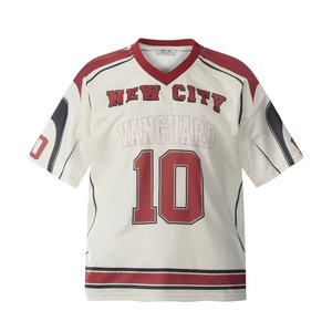 Camiseta Vintage para Hombre, Estilo Y2K, con Estampado Gráfico de Letras, Deportiva, Transpirable, Estilo Urbano, Harajuku, Hip Hop, Casual, Cuello en V - Product Image 1