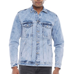 Veste en jean pour hommes en vente chaude avec conception sur mesure Veste en jean pour hommes pour une utilisation en extérieur en taille adulte - Product Image 1