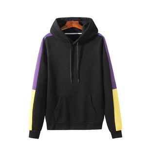 Sweat-shirt à capuche unisexe pour homme personnalisé grande taille pull-over en polaire brodé technique bloc de couleurs à manches longues décontracté - Product Image 6