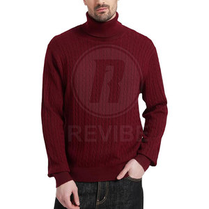 Pull d'hiver pour homme de qualité supérieure, en polyester, doux et confortable, avec logo sur le devant, prix direct usine - Product Image 3