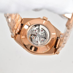 Montre mécanique automatique pour homme, rétro, romantique et luxueuse, cadran vert olive, banquet d'affaires, calendrier perpétuel, phase de lune - Product Image 6