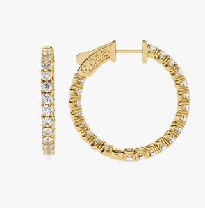 Boucles d'oreilles pendantes en or plaqué vintage avec diamants cultivés en laboratoire IGI personnalisés, bijoux fins pour fiançailles et mariage, vente en gros pour femmes - Product Image 3