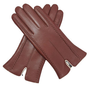 New Winter Season Fashion men & Women Lady Soft Leather Dressing Gloves Winter Warm with fur women Driving Gloves - Product Image 3