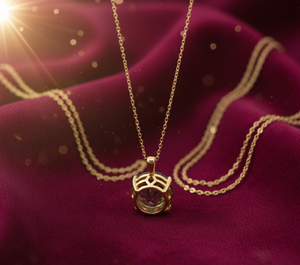 Collier rond vert hydroponique de 16 pouces, 10 mm, en argent sterling 925 plaqué or 18 carats, pendentif de 7 g, collier à porter tous les jours - Product Image 3