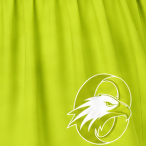 Jupe de cheerleading vert lime plissée, jupe d'uniforme athlétique avec bordure rayée, tenue de performance d'équipe, vêtements de sport personnalisés - Product Image 4