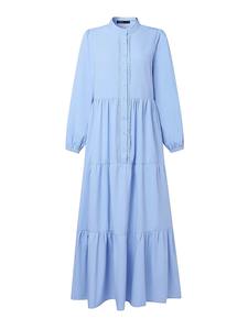 Abaya du Moyen-Orient en polyester, collection Printemps 2026, robe musulmane ample et tendance, robe longue à manches longues pour femme, robe maxi longue - Product Image 4