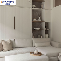Cama Murphy Vertical con Estantería Integrada y Sofá Combinado, Plegable y Ajustable, Tamaño Queen/Twin, Elegante y Ahorradora de Espacio para Casas Pequeñas