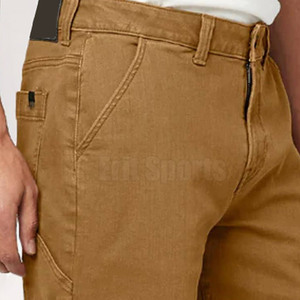 High Quality <b>Drawstring</b> Knitted Mid Waist Solid Quick Dry <b>Jeans</b> Shorts for <b>Men</b> Lightweight Comfort Fabric Casual Custom Color - Product Image 4