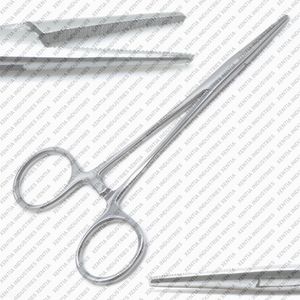 Pinces hémostatiques chirurgicales de qualité supérieure, type moustiquaire, à poignée verrouillable droite, à dents, en acier inoxydable, instrument hémostatique OEM - Product Image 2