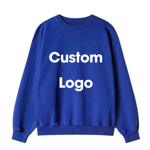 เสื้อสเวตเชิ้ตคอกลมผ้าฟลีซเนื้อผ้าฝ้ายแท้ 100% ทรงปกติ ลายเรียบ ปักโลโก้ตามสั่ง - Product Image 5