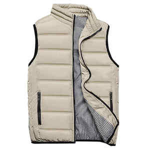 Chaleco Deportivo Acolchado para Hombre, Invierno, Casual, Grueso, Relleno de Poliéster, Transpirable, con Cierre de Botones, Servicio OEM - Product Image 5