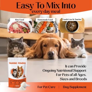 Taurina en Polvo de Grado Veterinario para Gatos, Suplemento de Aminoácidos, Absorción Rápida, Salud del Corazón y la Visión, Soporte Antioxidante, Bienestar Diario, 150g - Product Image 4