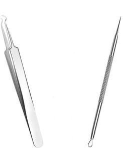 Pinzas para Puntos Negros, Extractor de Puntos Negros y Espinillas, Pinzas Curvas para Eliminar Puntos Negros y Espinillas - Product Image 4