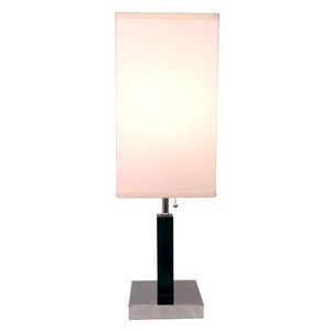 Lampada da Tavolo Quadrata in Legno Marrone 26"H 1pz/Ctn 0.92/5.55" - Product Image 1