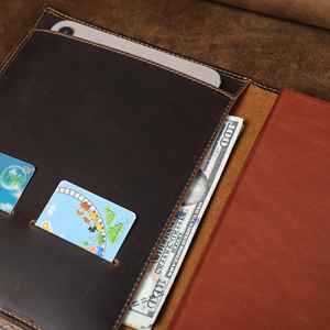 Organisateur de bureau en cuir pour carnet de notes, étui rechargeable pour journal, support d'écriture, organiseur NBC-0085 - Product Image 4