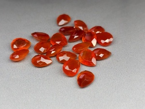 พลอยคาร์เนเลียนทรงลูกแพร์เจียระไนธรรมชาติ สีม่วง สำหรับทำเครื่องประดับ - Product Image 3