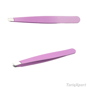 Pinzas Profesionales de Acero Inoxidable para Cejas, Punta Inclinada de Precisión, Marca Privada, Pinzas para Pestañas con Logotipo Personalizado, Herramienta de Belleza - Product Image 2