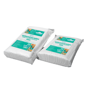 Lingettes sèches jetables écologiques 180x130mm 300 feuilles extra douces non tissées pour adultes, serviettes de visage domestiques emballées individuellement - Product Image 1