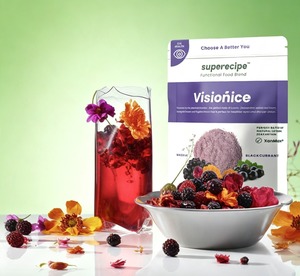 Superecipe Superfood Blackcurrant Maqui Berry Fruit Extract Powder Vision Support Health Drink <b>Sugar</b> Free 5g Sachet - Product Image 1