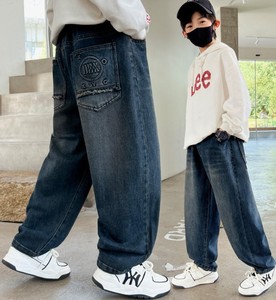 Jeans en denim slim déchirés pour petits garçons, taille plus, printemps-automne, écologiques et respirants - Product Image 6