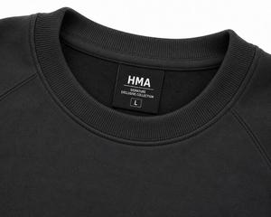 Sudadera de punto para hombre de 400 g/m², color carbón, cuello redondo, corte regular, manga raglán, color liso, estilo casual - Product Image 5