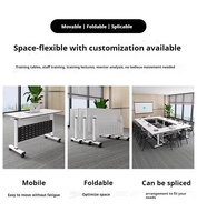 Table de réunion moderne de haute qualité, bureau de conférence, mobilier de bureau commercial avec design personnalisé pour les clients d'affaires mondiaux