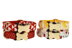 Collier pour chiot souple et durable avec logo personnalisé, mignon collier de chien à motifs de fruits bananes jaunes avec anneau et <span class=keywords><strong>boucle</strong></span> en <span class=keywords><strong>métal</strong></span> - Product Image 3