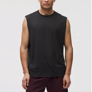Camiseta sin mangas de malla para hombre, para correr, entrenamiento, secado rápido, ligera, transpirable, deportiva, 100% poliéster, sin costuras - Product Image 6