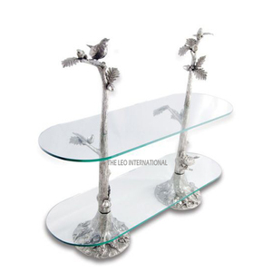 Soporte de Pastel de Boda de 2 Niveles, Diseño Elegante en Metal, Molde de Resina Epoxi, Decoración para Fiestas de Cumpleaños, Ceremonias y Aniversarios - Product Image 1