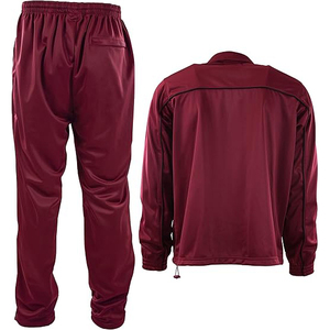 Conjunto de Chaqueta y Pantalones Estilo Urbano con Capucha Ajustable, Hombros Caídos, Corte Holgado, Cortavientos, Traje Deportivo - Product Image 5