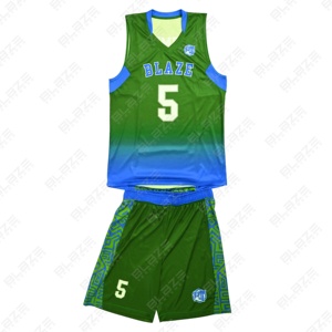 Blaze Fight Wear uniforme de basket-ball personnalisé OEM short de basket-ball d'été de haute qualité respirant unisexe adulte maillot de basket-ball - Product Image 3