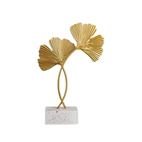 Ornement de Noël et de Pâques en métal plaqué en forme de roue primitif avec base en bois pour décoration de table