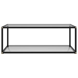 Mesa de Centro de Vidrio Templado Transparente y Acero con Recubrimiento en Polvo - Product Image 2