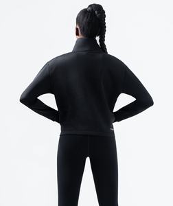 Women's Full Sleeve Fitness <b>Yoga</b> <b>Sweatshirt</b> Jacket High Zipper Bodybuilder Sports Gear Best Price for Autumn Season Wholesale - Product Image 2