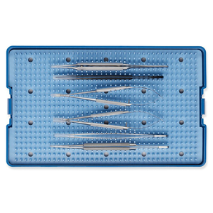Ensemble d'instruments de microchirurgie vétérinaire de pointe, pinces de micro-suture en acier inoxydable, outils chirurgicaux réutilisables de haute qualité, certifiés CE - Product Image 1