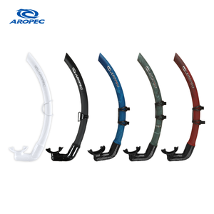 Aropec Nouveau Snorkel Flottant Tout en TPR Léger 70g Pliable pour Apnée et Plongée OEM OBM 1.4m Unisexe Confortable - Product Image 1