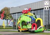 Dôme gonflable Disco Car Combo, château gonflable avec toboggan à vendre