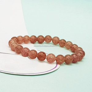Pulsera de Aleación con Perlas Rosadas de Agua Salada de Lujo para Unisex, 7.5 Pulgadas, 8mm de Diámetro de Perla, Certificada por Terceros para Uso Espiritual - Product Image 3