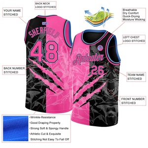 Ropa deportiva de alta calidad para hombre, ropa deportiva con logotipo personalizable, camiseta de baloncesto de tela de poliéster transpirable - Product Image 2