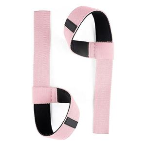 2025 Custom Logo Heavy Duty Fitness Padded Neoprene Cotton 24" Weightlifting <b>Weight</b> Gym Pull Deadlift Lifting <b>Wrist</b> Straps - Product Image 3