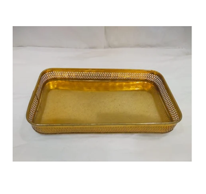 Plateau à chocolats en laiton doré poli, organiseur de chocolats et de bonbons, qualité supérieure, vente en gros, plateau rond, meilleurs prix - Product Image 1