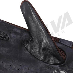 Men’s Genuine Goatskin Leather Motorcycle <b>Gloves</b> <b>Wool</b> Knitted Touchscreen Driving Riding <b>Gloves</b> Durable Car Driving <b>Gloves</b> - Product Image 5