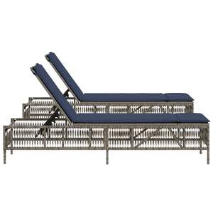 Chaise longue de patio grise - Product Image 6