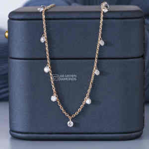 Colgante de Lujo de Plata S925 con Moissanita de Corte Redondo para Mujer, Calidad VS EF, Trece Piedras, Un Quilate, Joyería de Boda, Regalo - Product Image 6