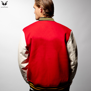 Trendy Oversized Varsity <b>Jacket</b> Streetwear Custom Logo Embroidery <b>Patchwork</b> Unisex Letterman Bomber <b>Jacket</b> Casual Outerwear - Product Image 4