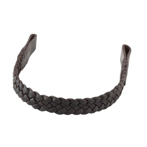Banda de cejas ecuestre de cuero de alta calidad con diseño trenzado Fabricante Proveedor y mayorista Todos Los tamaños disponibles - Product Image 1