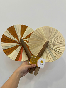 Natural Handmade Smooth Vietnam Coconut Fan for Elegant <b>Gift</b> <b>Hamper</b> Decoration Luxury Hotel - CARYLN - Product Image 2